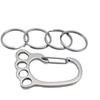 With 4 Keyrings Metal Silver Color Key Ring Holder Car Key Clip Car Keyring Big Feet Key Chain