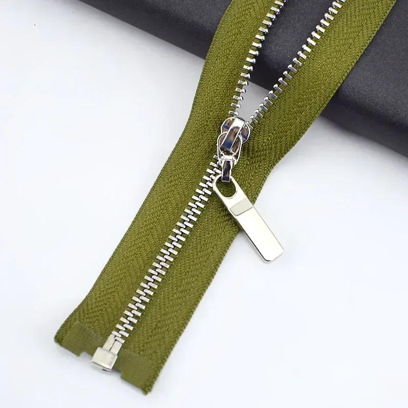 2/5Pcs 3# 40-70cm Open-end Metal Zippers for Sewing Jacket Coat Zipper Tapes Clothes Tent Zip Repair Kit DIY Garment Accessories
