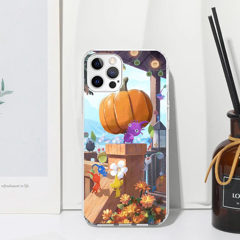 Game P-PikminS 4 Phone Case For Iphone 17 Air 16 15 Plus 16E 14 Pro Max 13 Mini 12 11 7 8 SE Fundas Soft Back Cover 17 Air 16 15