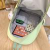 Schoolbag Female Students High School Students Solid Color Backpack