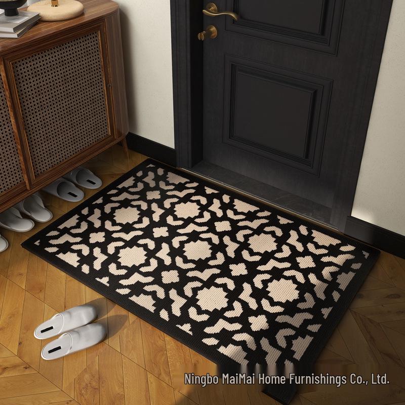 High-End Chinese Style Entrance Doormat: Dirt-Resistant Rug for Front Door, Living Room, Bedroom, or Hallway