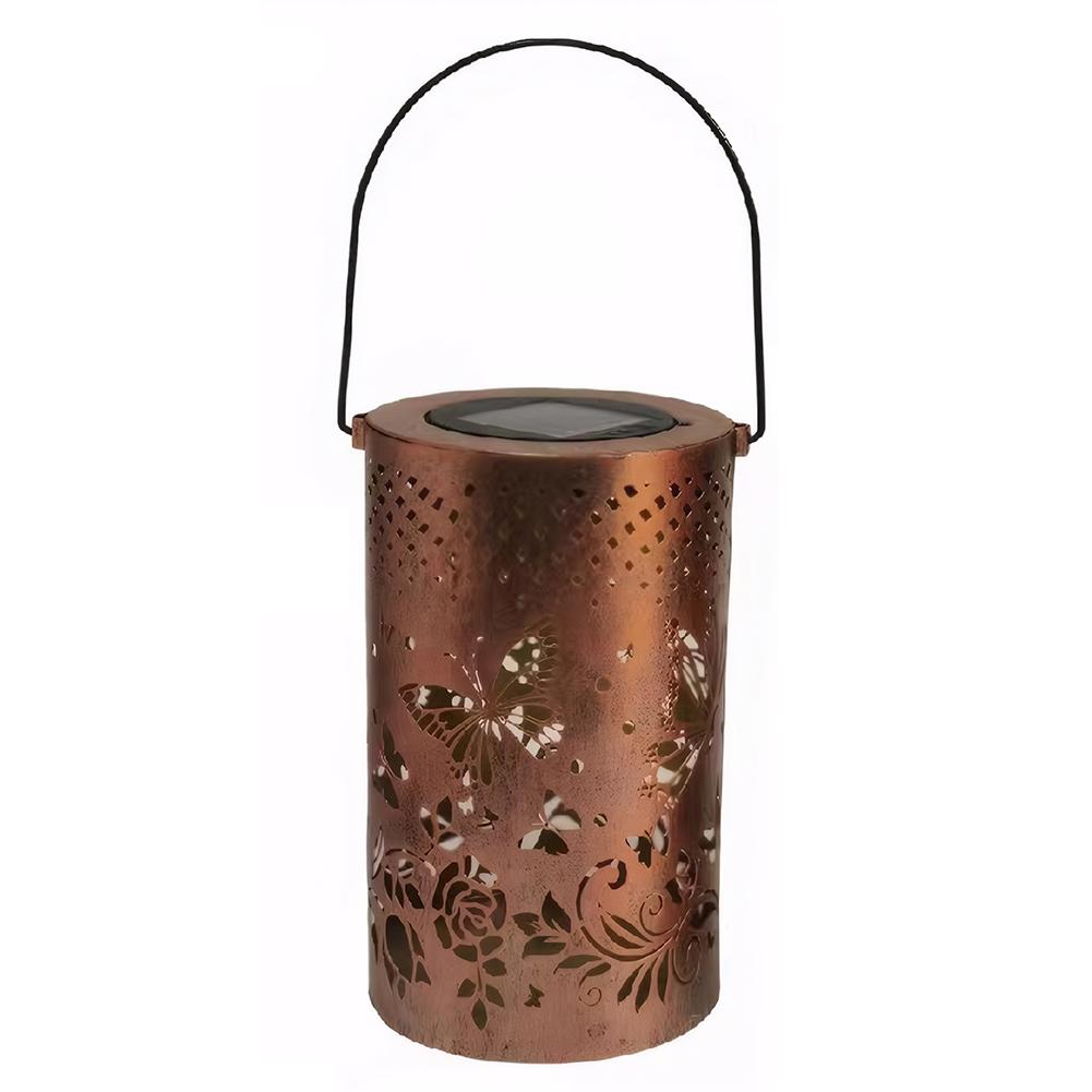 Butterfly Shadow Solar Light IP65 Waterproof Projection Solar Garden Light Solar Hanging Lantern Light Outdoor Garden Decoration