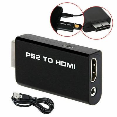 PS2 To HDMI Converter Adapter, M209 - Supports All PlayStation 2 Display Modes, 3.5mm Audio Output, Plug and Play, USB Cable Powered