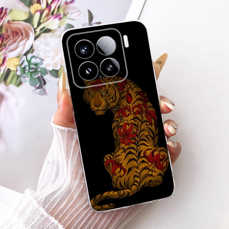 For Xiaomi Mi 15 Pro 5G Case Luxury Butterfly Painted Cover Soft Silicone Phone Case For Xiaomi 15 Pro Mi15 Pro 5G Fundas Bumper