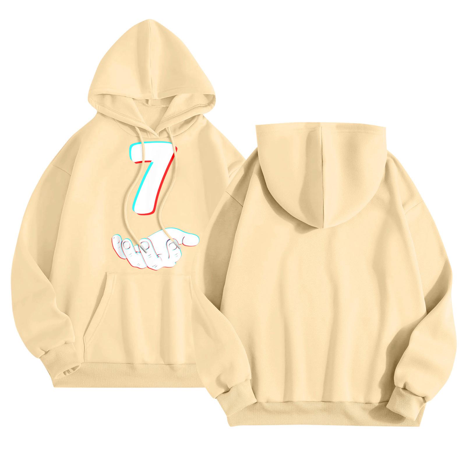 

Graphic Hoodies For Women Cute Pullover Long Sleeve Preppy Sweatshirts Letter Printed Hooded Tops Fall Winter L