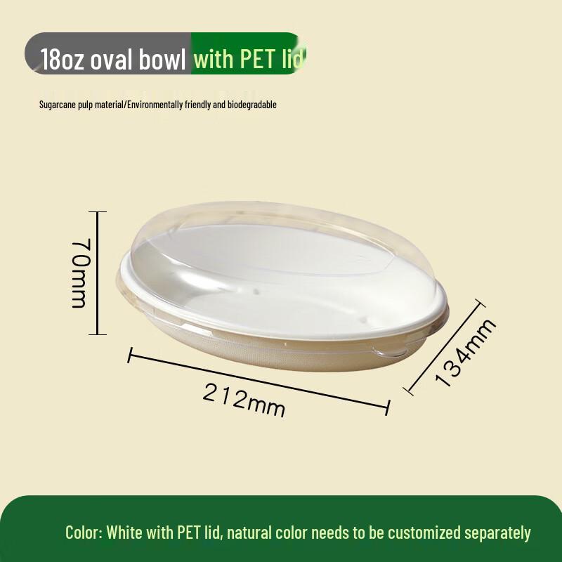 

COFLYEE 18oz Disposable Pulp Bowls with Lids
