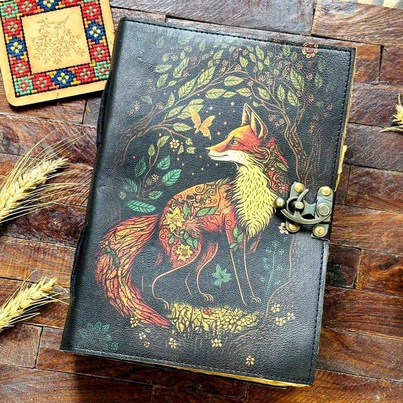 

Кожаный Гримуар – Книга Теней, Журнал для заклинаний | Толстый винтажный блокнот для женщин, писателей | Журналы из бумаги ручной работы в подарок 7 x 5 in - 100 page