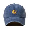 1Pieces SunFlower Hat Washing Printing Sunshade Outdoor Cap Duck Tongue Cap Men Women's Solid Color Mountaineering Hat