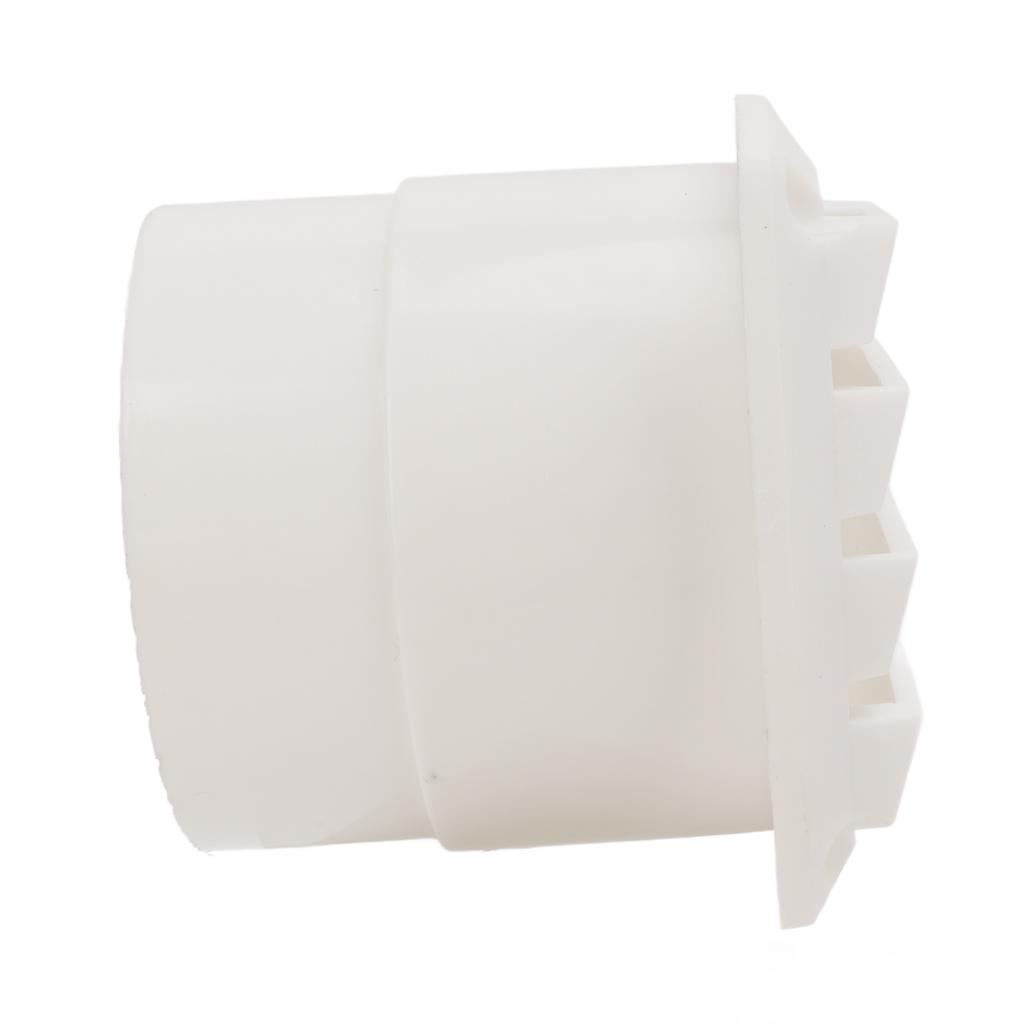 Round Boat Louver Marine Exhaust Air Plastic Vent Straight Through Hose Grille Shutter for Boats