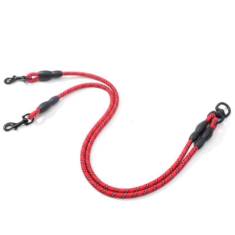 Double Head One Support Two Leash Dog Leash Dog Chain Outdoor Dog Walking Three Specifications Pet Dog Nylon Leash