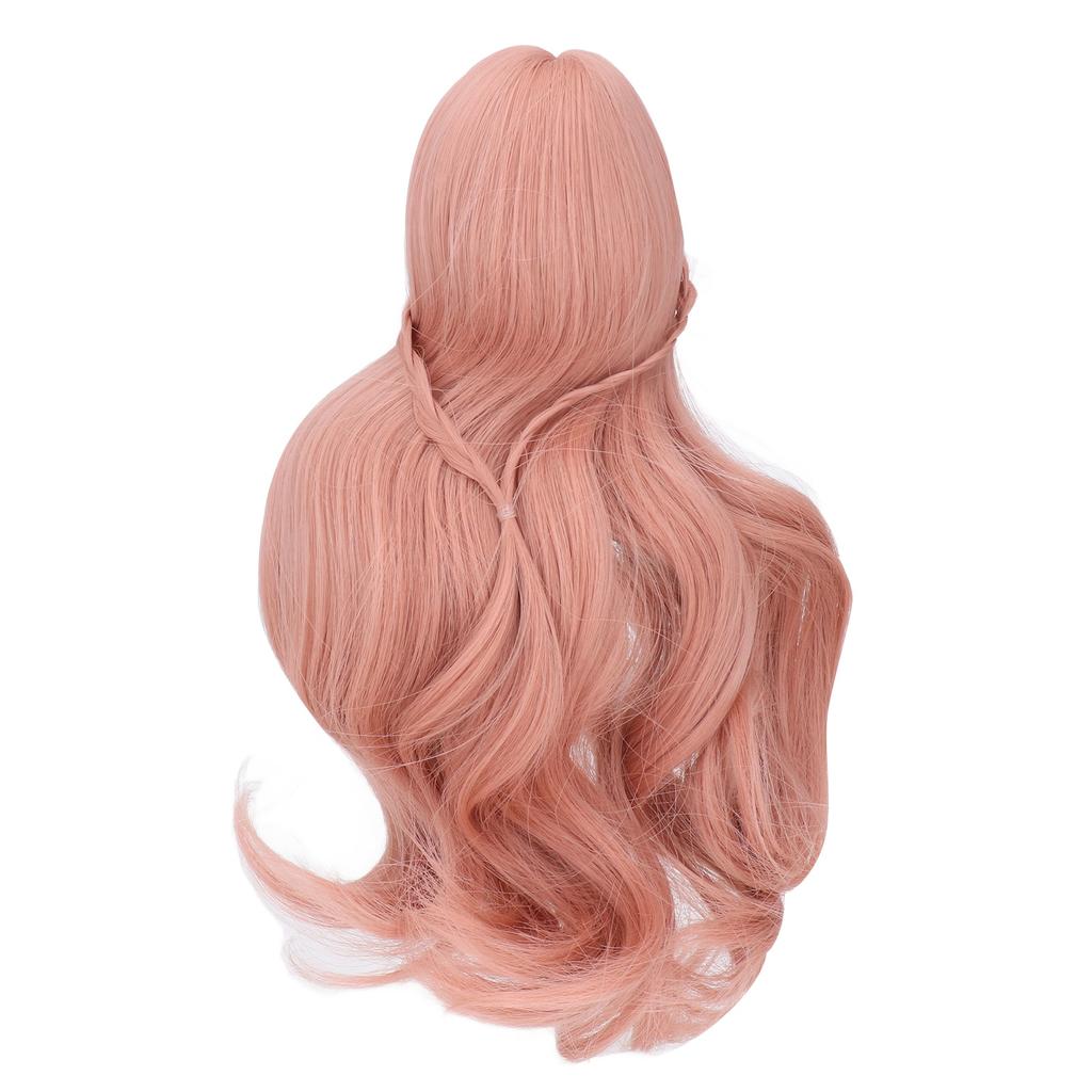 ES053 Doll Long Wig Soft Curly 8 to 9inch Doll Hair for Children Gift Children s Day Carrot Color