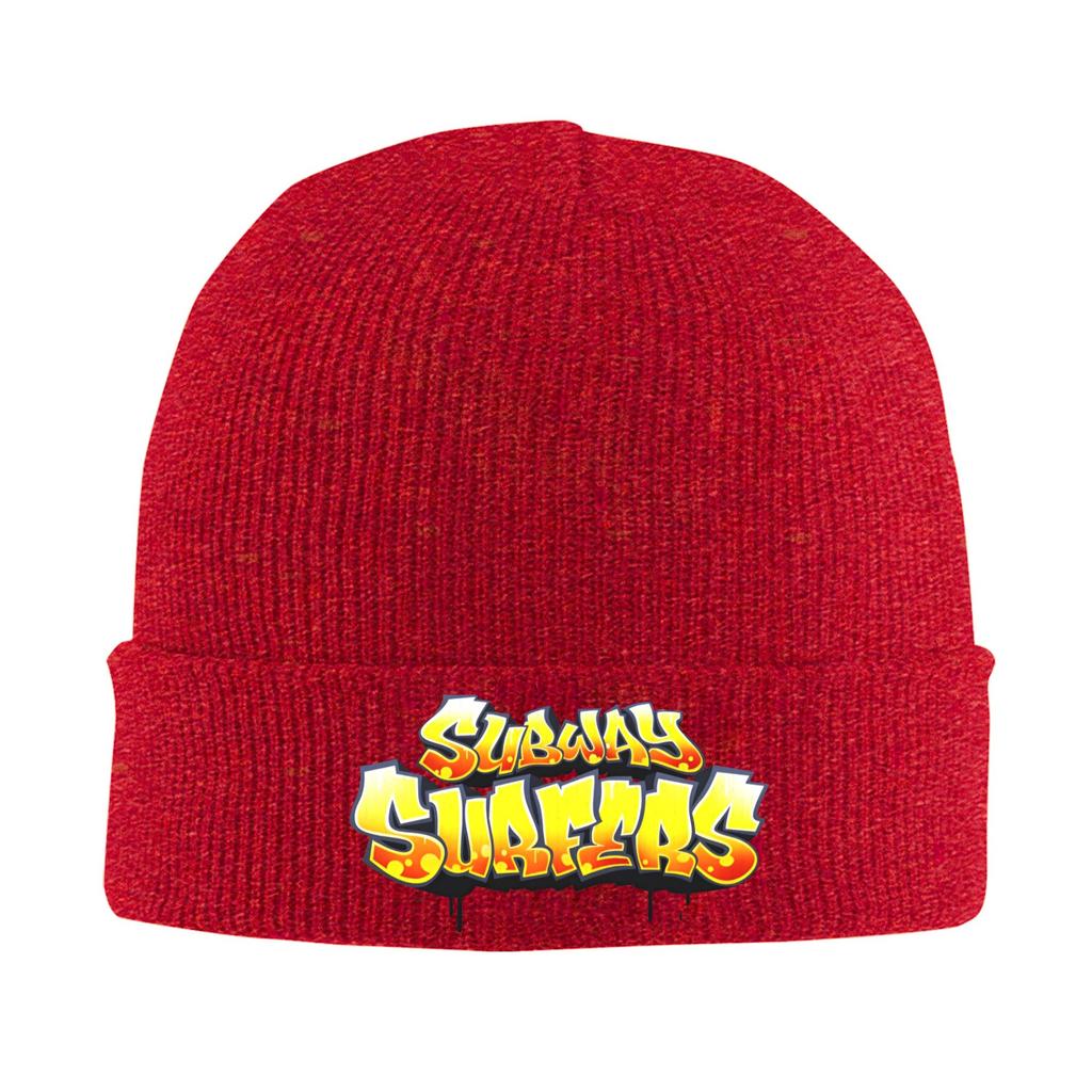 Subway Surfers Beanie Hats Video Game Bonnet Hats Men Women Hip Hop Outdoor Sport Knitting Hat Autumn Winter Printed Warm Caps