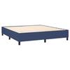 Maison Exclusive - Sommier à lattes de lit avec matelas Bleu 160x200 cm Tissu