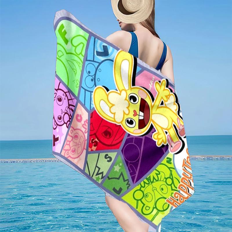 Happy Tree Friends Anniversary Beach Towel, Super Soft Microfiber, Gift for Her/Him, Birthday, for Pool, Beach, Travel, Home Decor Fan Gifts