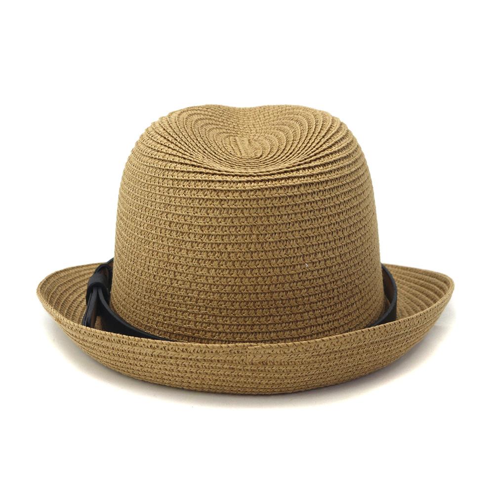 Simple Summer Women's Beach Hat Female Casual Panama Hat Men Jazz Hat Lady Brand Women Flat Brim Straw Cap Girls Sun Hat