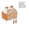 Schneehaus-Räuchergefäß, abnehmbarer Sockel, massives Harz, Blockhütte, Räucherkegelhalter, Schreibtisch-Ornament, Wohnzimmer, Büro, Heimdekoration, Geburtstagsgeschenk