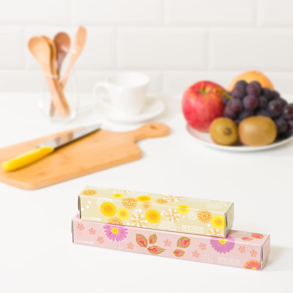 [Limited Edition] Saran Wrap 22cm X 50m Flower Design Package