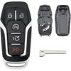 MechanMagic Smart Key Fob Shell Case Cover Replacement Fit for Ford F150 Explorer Mustang Edge Fusion Lincoln MKX MKC MKZ Keyless Entry Remote 5