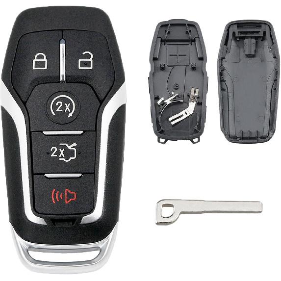 MechanMagic Smart Key Fob Shell Case Cover Replacement Fit for Ford F150 Explorer Mustang Edge Fusion Lincoln MKX MKC MKZ Keyless Entry Remote 5