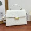 New Wind Crocodile Pattern Briefcase Bag Portable Shoulder Oblique Span Women's Bag