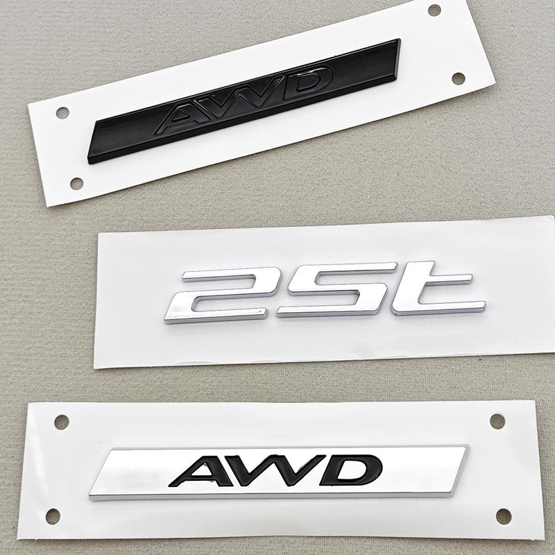 3D ABS Chrome Car Sticker Logo 25T AWD Badge Rear Trunk Emblem Decals For JAGUAR F-PACE SVR X761 E-PACE Auto AccessoriesSS9