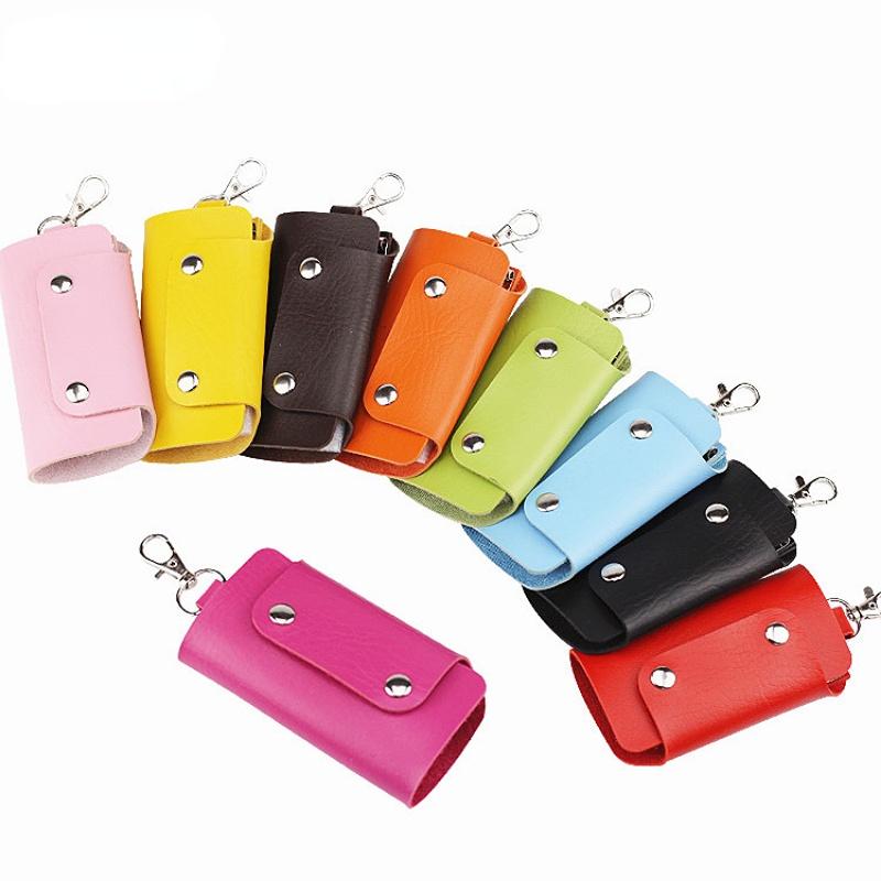 PU Leather Gospodyni Posiadacze Samochód Brelok Brelok Torba Case Pokrowiec na portfel