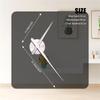 AD23-Dentist DIY Giant Wall Clock   Oversized Wall Clock Big Needle Mirror Dentist Office Decor Dentist Gift