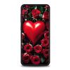 Case For Samsung A24 A12 A14 A32 A50 A70 A20E A20S A10S A22 A40 A34 A54 A42 A52 5G A02S A04s Cover Beautiful Red Rose Flowers