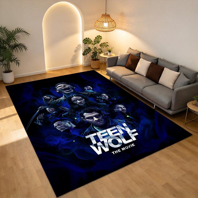 Teen Wolf Living Room Nonslip Area Rug Soft Carpet For Bedroom Game Playroom Sofa Office Home Decor Doormat Christmas Gift C93010