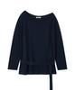 Saendeulig One Shoulder Belt T_Navy