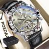 Moderne Herren Armbanduhr Luxus Hohl Tourbillon Leuchtend Datum Woche Mann Uhr Automatisch Mechanisch Leder Uhren