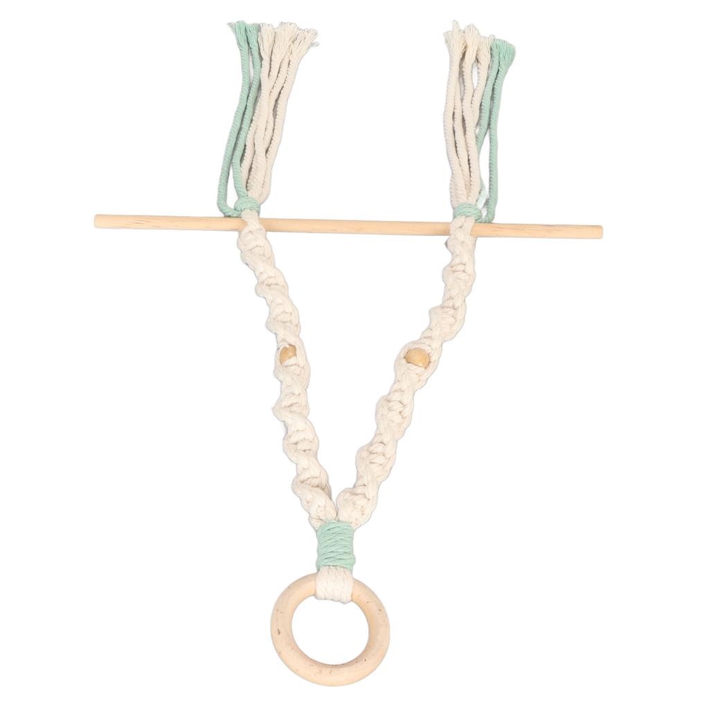 Makramé Papirhåndkleholder Enkel Elegant Enkel Installasjon Bomullsrep Håndkleholder for Bad