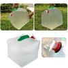 10L/20L Camping Water Canisters with Tap Foldable Drinking Water Tank PVC Water Storage Bag Water Bucket for Outdoor Camping BBQ
