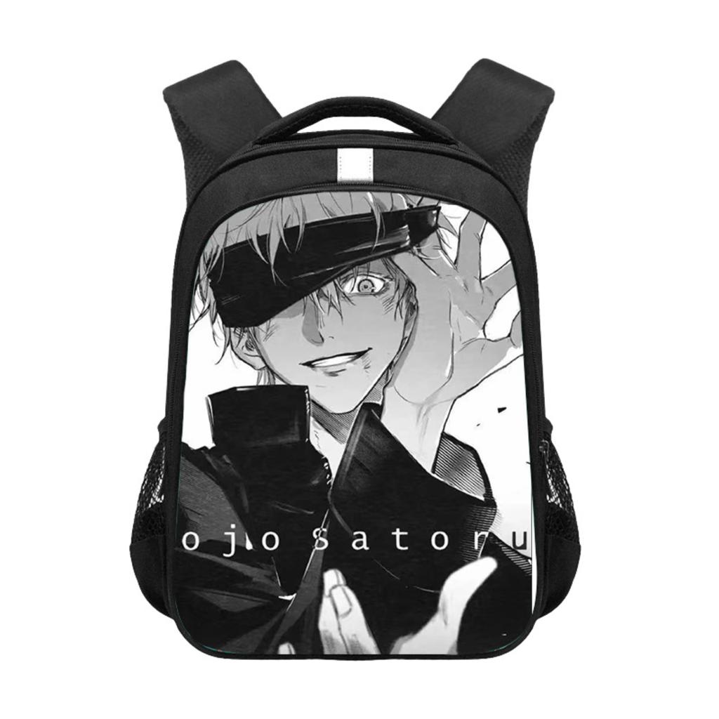 Anime Rucksack mit großer Kapazität und reflektierendem Streifen, Aufbewahrungstasche, Schultasche 13 Zoll