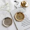 Round Metal Tray Fruit Cake Dessert Trays Jewelry Dish Earrings Necklace Ring Storage Plates Display Bowl Decoration Sauce Dish