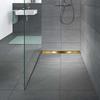 Stainless Steel Linear Floor Shower Drain, Gold, 60 Cm