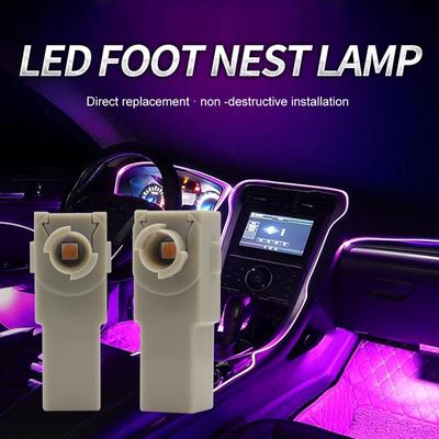 2 pezzi di luce interna a LED per Toyota Mazda Subaru Yaris Camry Corolla Cross connettore illuminatore luce piede decorativa