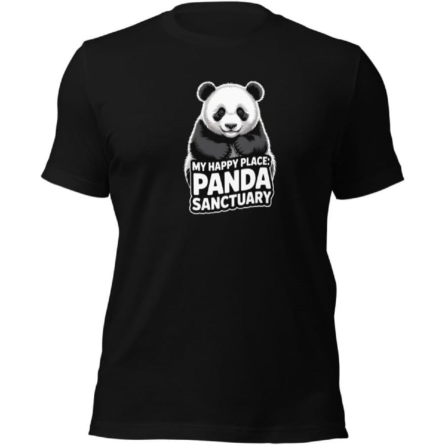 

My Happy Place Panda Sanctuary T-Shirt _ Cute Animal Lover Apparel _ Unisex Comfort Shirt _ Gift for Panda Enthusiasts XXXXXL різнокольоровий