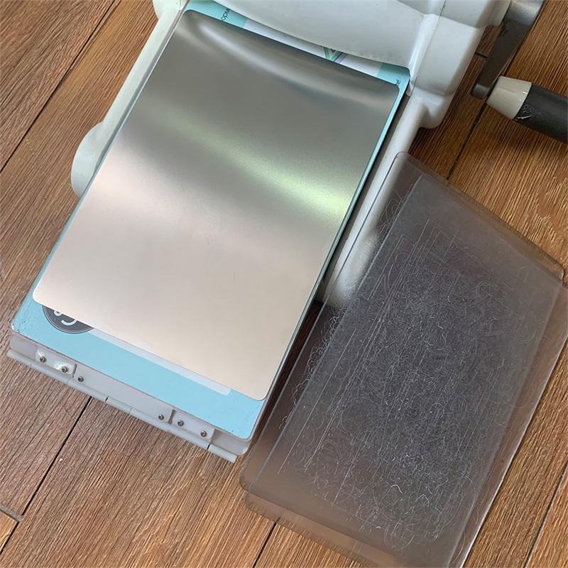 1pc 15.3*21.6cm Stainless Steel Metal Adapter Plate Cutting Machine Metal Shim Used for DIY Scrapbooking Die Cutting Mahicne