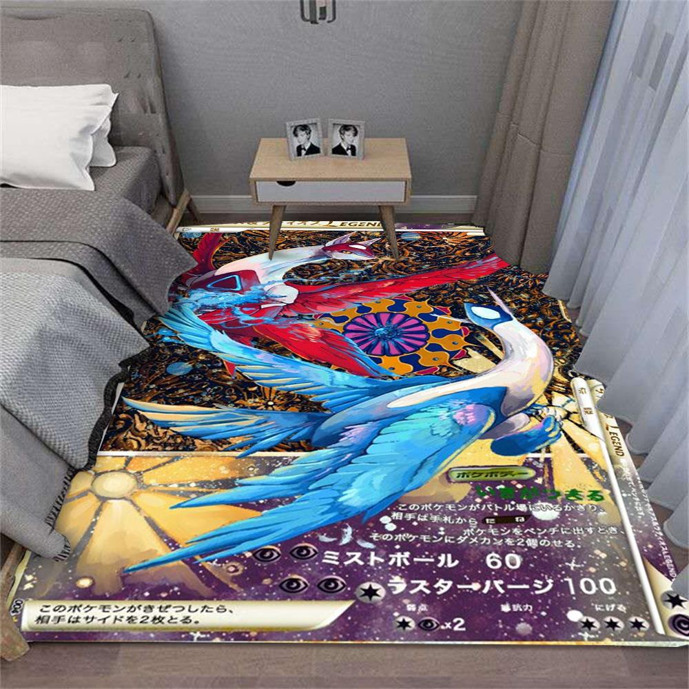 Japanese Game Card Pattern Carpet for Living Room Decor Bedroom Bedside Leisure Area Floor Mats Welcome Rug Gift