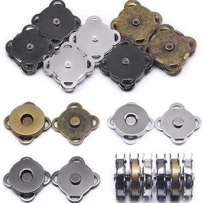 10 Zestawów Magnetyczne Zatrzaski Metalowe Niewidoczne Przyszywane Guziki Zamki Zapięcia do Torebek Ubrań Rękodzieło Akcesoria DIY