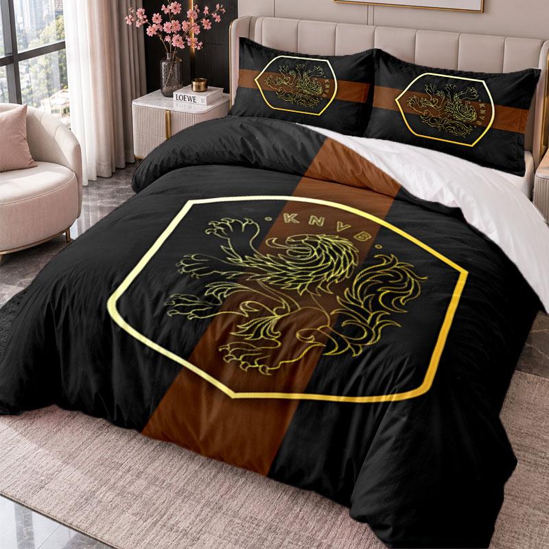 Netherlands National Team 3Pcs Bedding Set Duvet Cover With Two Pillowcases For Bedroom Home Decoration