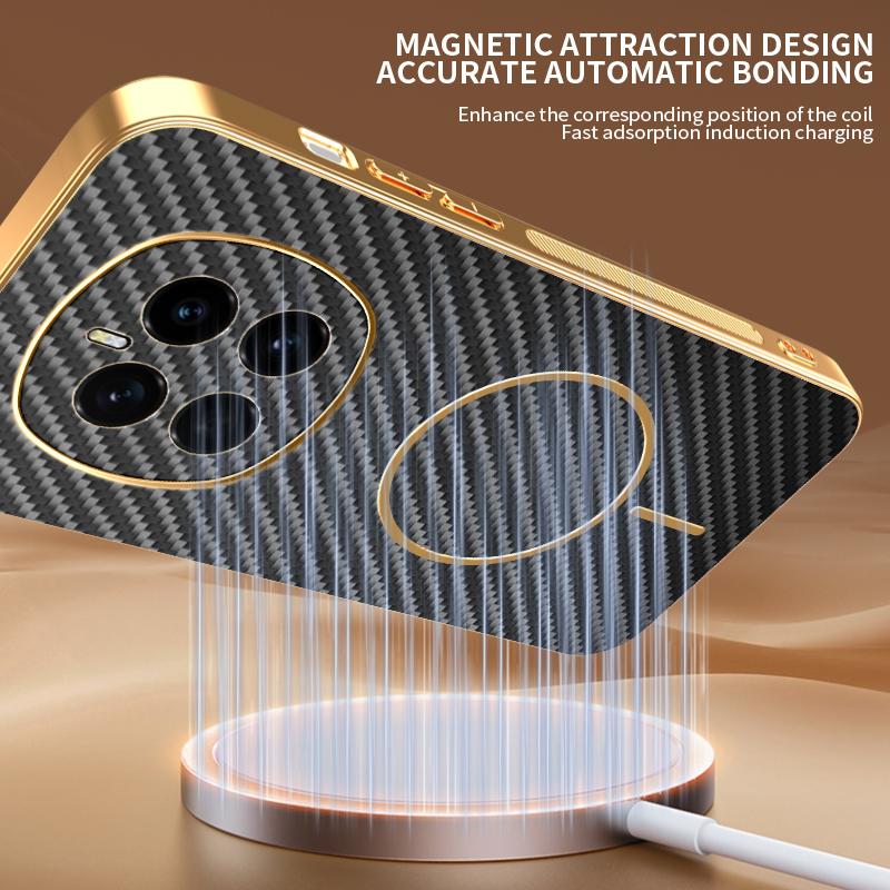 Honor Magic 7 Lite 6 Pro Magnetic Charging Phone Case for Honor X7D X8A X9C X6S X9 X8 X7 400 300 200 5G Cases Protect Back Cover