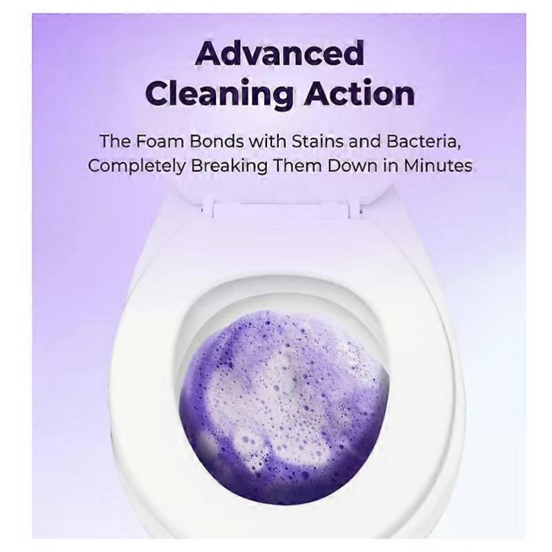 Toilet Cleaner, Insta-Action Fizzclean Foam For Sparkling Clean Toilet, Eliminates Stains In 20 Min, Scrub-Free Cleaning, Powerful Deep Cleaning