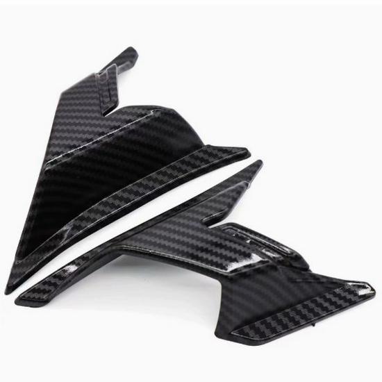 Honda ADV160 22-23 Fairing Winglets: Motorcycle Side Wind Deflectors Black