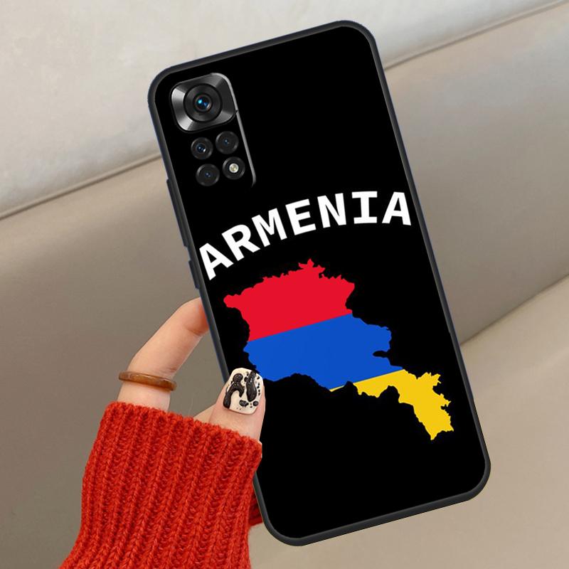 Armenian Flag Case For Xiaomi Redmi Note 13 12 11 10 14 15 Pro Plus Cover For Redmi 15C 14C 10C 12C 13C 15