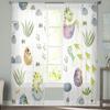 Niedliche Baby-Dinosaurier und Eier, Tüll-Vorhänge für Wohnzimmer-Dekoration, moderne Schleier-Chiffon-Vorhänge, Schlafzimmer, transparenter Voile