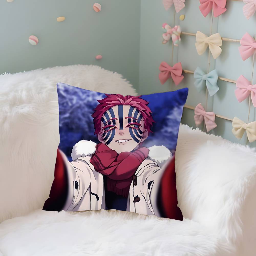 Anime DDemon Slayer AAkazaS Cute Case Plush Fabric Soft Pillowcase Double Sided Print Cushion Cover Household Gifts
