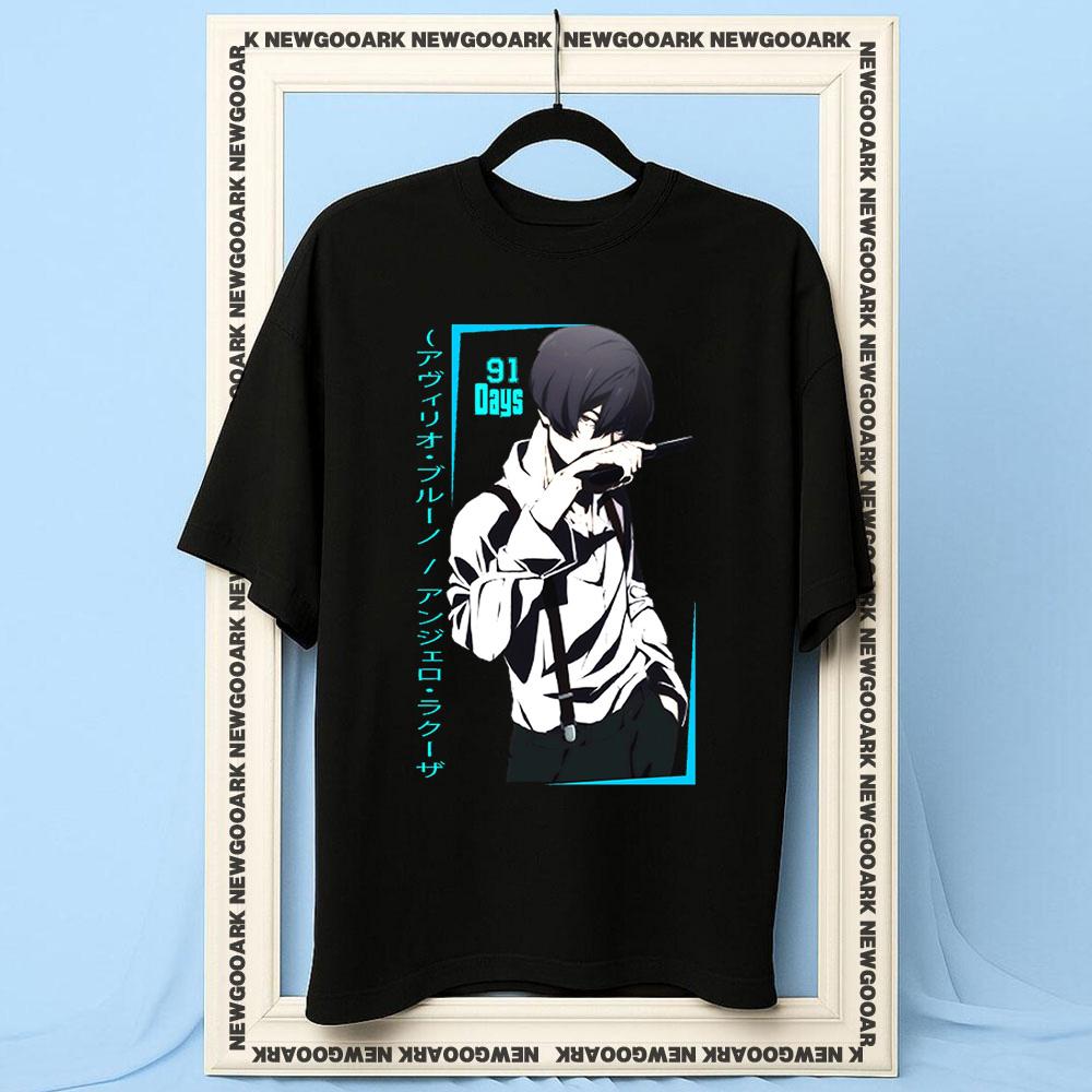 Japanese Unisexga 91 Days Angelo Lagusa Tshirt Women Unisex Casual Cotton Printed T Shirts Adult Oneck Summer Outdoors Tee