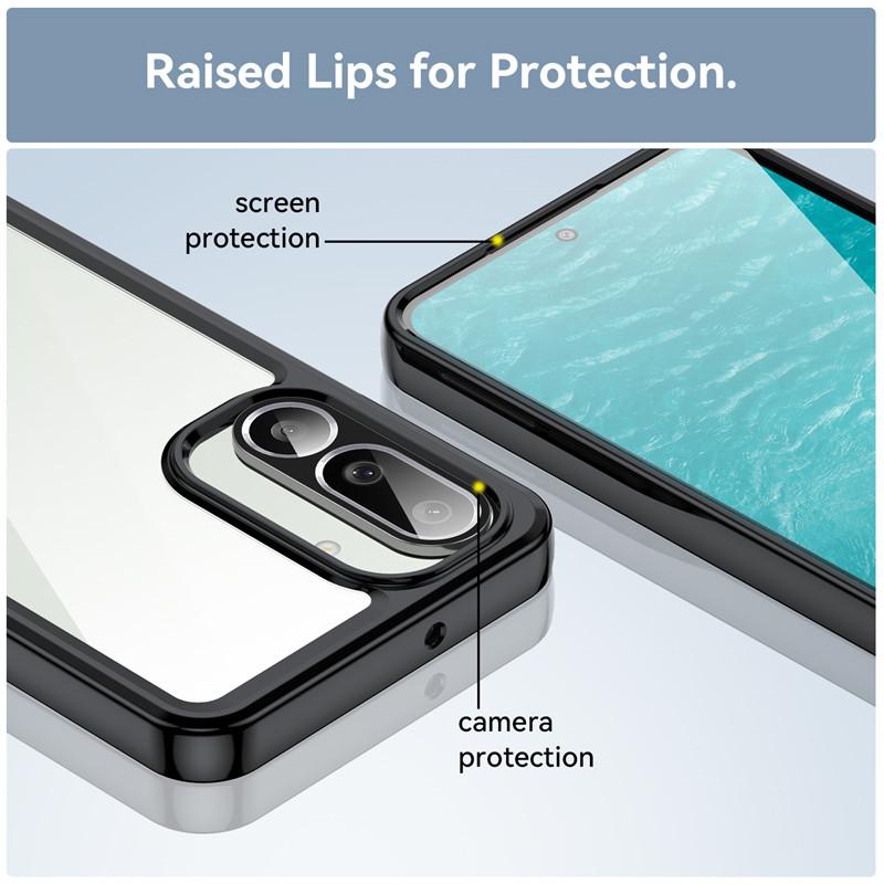 For Samsung Galaxy M56 5G Case Samsung Galaxy M56 Cover Clear PC + Silicone Shockproof Protective Phone Cover Samsung Galaxy M56